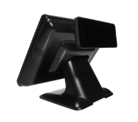 Poindus VFD (Downward) for VariPOS 715S / 750 / 815 / 815S / 850 VFD (PAVO), Hinge base Black + w/ IO cover + LENS w/o Logo