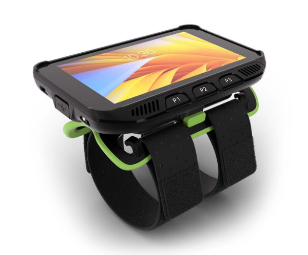Zebra [EMC] WT5400 Wearable Terminal, Touch Display, Extended Battery (5000mAh), 6GB RAM/64GB Flash, No Camera, USB-C Connector, Android 13 GMS, English, Rest of World. Mounts must be ordered separately.