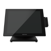 DataVan Saturn S-715 15" PCT Touch LCD i3 POS Terminal with E (Dual Hinge) Stand [UK] (Black/Skyline) / No OS / Intel Core i3 / 8GB DDR3L / 128GB SSD