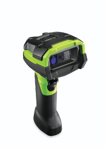 DS3608-XR: RUGGED, AREA IMAGER, EXTENDED RANGE (SE58), CORDED, GREEN LASER AIMER, INDUSTRIAL GREEN, VIBRATION MOTOR