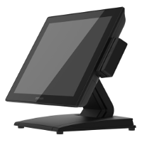 DataVan Saturn S-715 15" PCT Touch LCD i3 POS Terminal with E (Dual Hinge) Stand [UK] (Black/Skyline) / No OS / Intel Core i3 / 8GB DDR3L / 128GB SSD